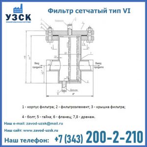 Фильтр сетчатый ФС по Т-ММ-11-2003 в Каменске-Уральском